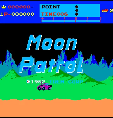 Moon Patrol screen shot title